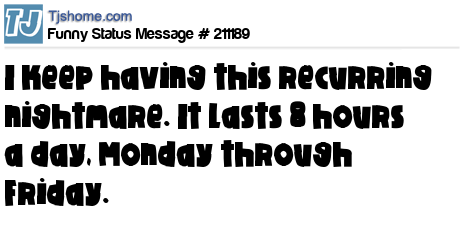 status message box