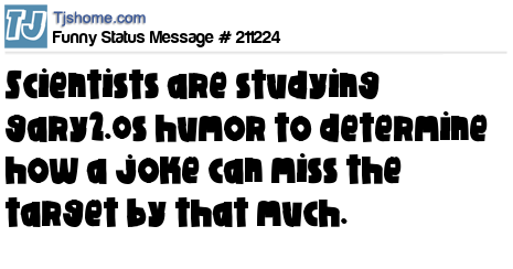status message box