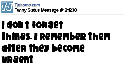 status message box