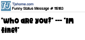status message box