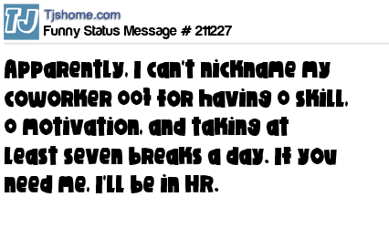 status message box