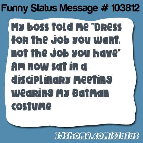 status message box
