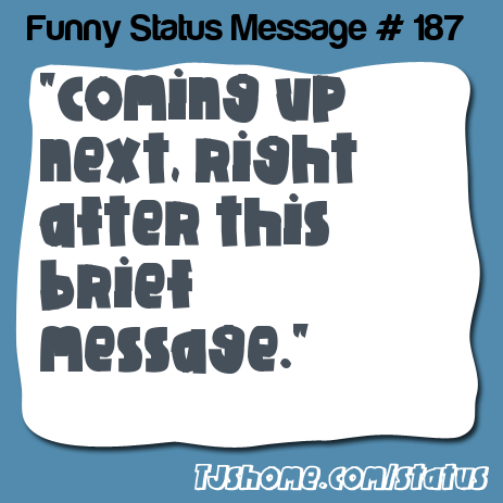 status message box