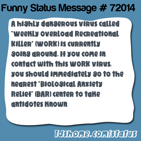 status message box