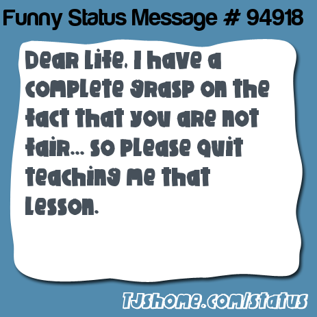 status message box